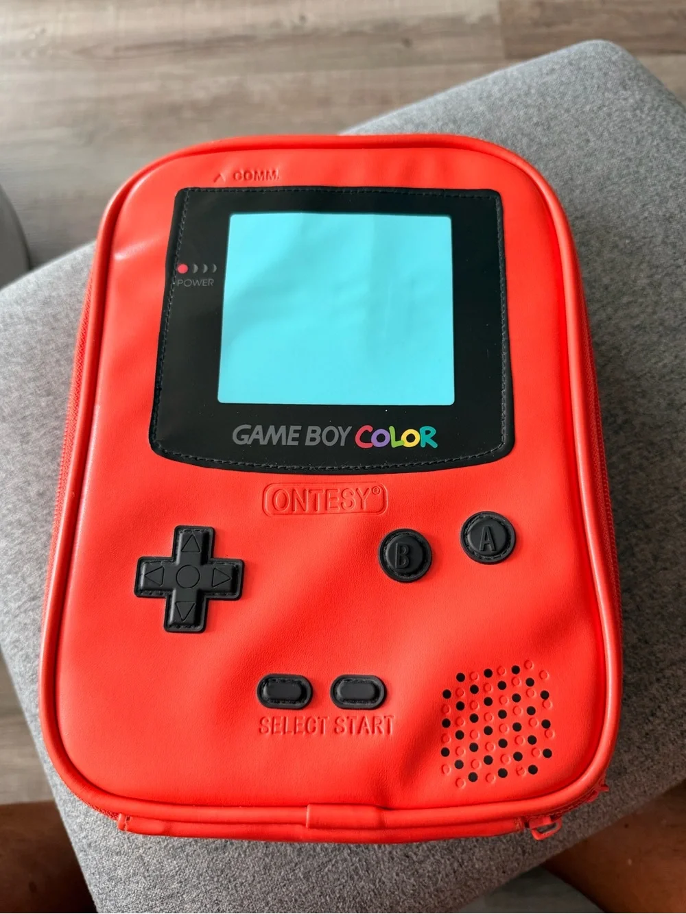 Nintendo Red Game Boy Color Style Handheld Carry Case
